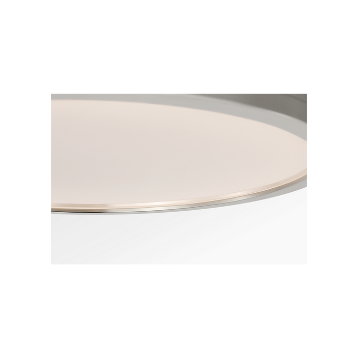 Generation Lighting Dupont 12 Inch Round Semi Flush In Polished Nickel (PCF1051PN)