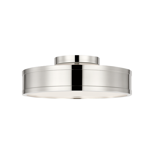 Generation Lighting Dupont 12 Inch Round Semi Flush In Polished Nickel (PCF1051PN)