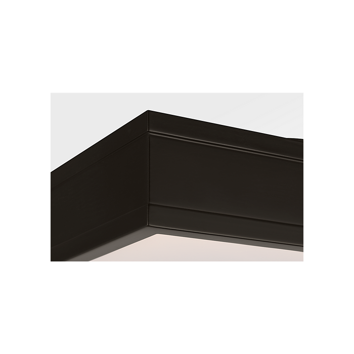 Generation Lighting Dupont 16 Inch Square Semi Flush In Aged Iron (PCF1061AI)