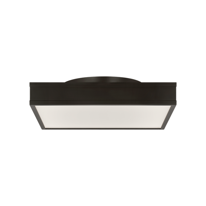 Generation Lighting Dupont 16 Inch Square Semi Flush In Aged Iron (PCF1061AI)