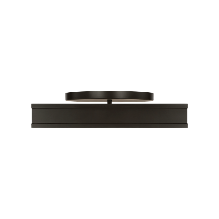 Generation Lighting Dupont 16 Inch Square Semi Flush In Aged Iron (PCF1061AI)