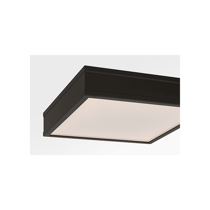 Generation Lighting Dupont 12 Inch Square Semi Flush In Aged Iron (PCF1071AI)