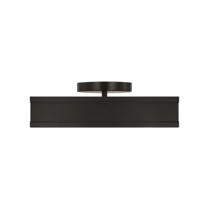 Generation Lighting Dupont 12 Inch Square Semi Flush In Aged Iron (PCF1071AI)