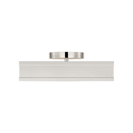 Generation Lighting Dupont 12 Inch Square Semi Flush In Polished Nickel (PCF1071PN)