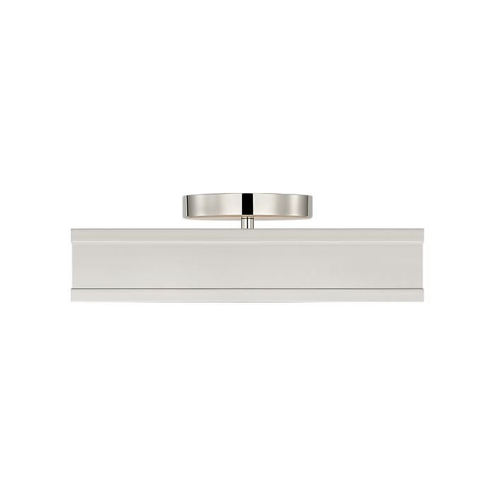 Generation Lighting Dupont 12 Inch Square Semi Flush In Polished Nickel (PCF1071PN)
