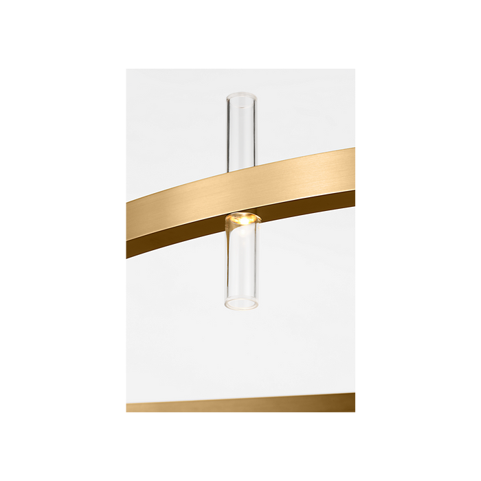Generation Lighting Silas 48 Inch 40-Light Chandelier In Burnished Brass (SLC10940BBS)