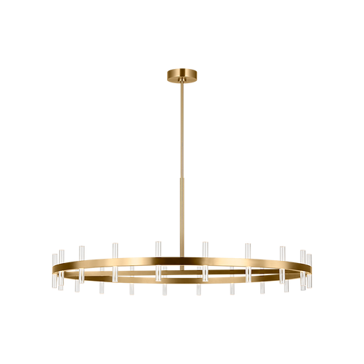Generation Lighting Silas 48 Inch 40-Light Chandelier In Burnished Brass (SLC10940BBS)
