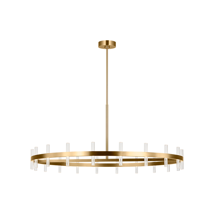 Generation Lighting Silas 48 Inch 40-Light Chandelier In Burnished Brass (SLC10940BBS)