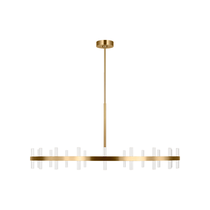 Generation Lighting Silas 48 Inch 40-Light Chandelier In Burnished Brass (SLC10940BBS)