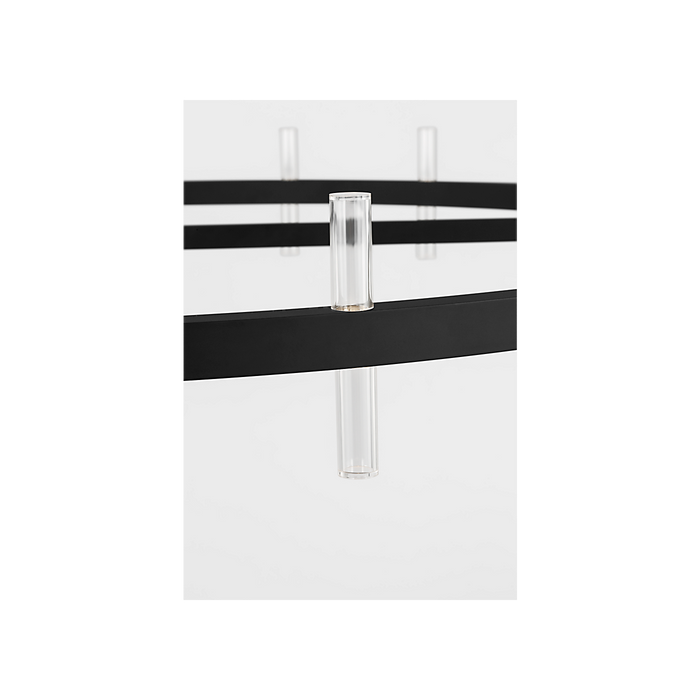 Generation Lighting Silas 48 Inch 40-Light Chandelier In Midnight Black (SLC10940MBK)
