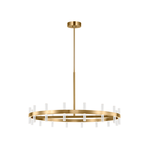 Generation Lighting Silas 36 Inch Chandelier In Burnished Brass (SLC11032BBS)