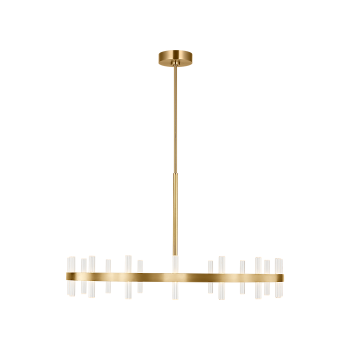 Generation Lighting Silas 36 Inch Chandelier In Burnished Brass (SLC11032BBS)
