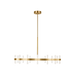 Generation Lighting Silas 36 Inch Chandelier In Burnished Brass (SLC11032BBS)