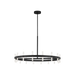 Generation Lighting Silas 36 Inch Chandelier In Midnight Black (SLC11032MBK)