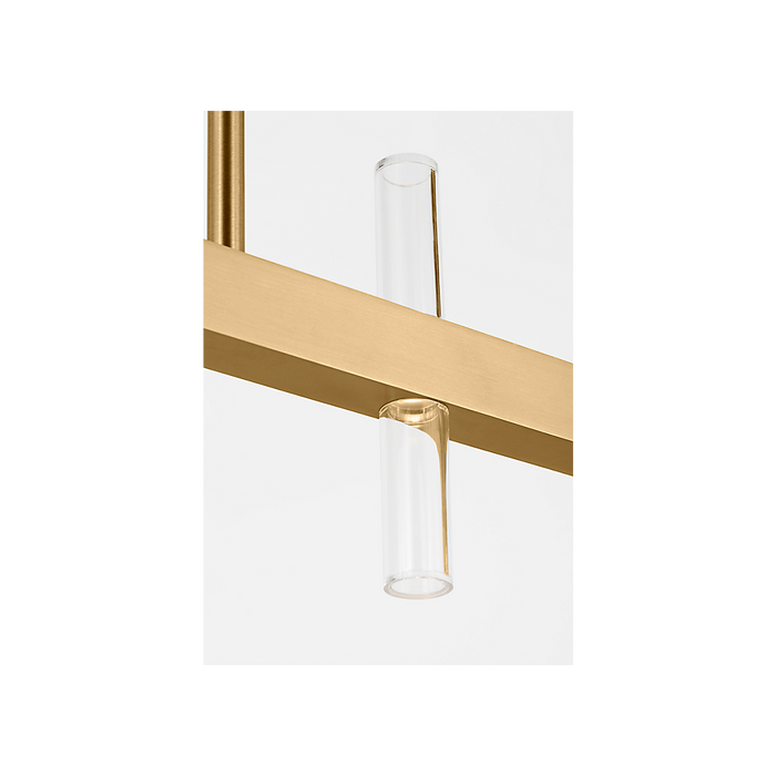Generation Lighting Silas 56 Inch 20-Light Linear Chandelier In Burnished Brass (SLC11120BBS)