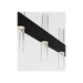 Generation Lighting Silas 56 Inch 20-Light Linear Chandelier In Midnight Black (SLC11120MBK)