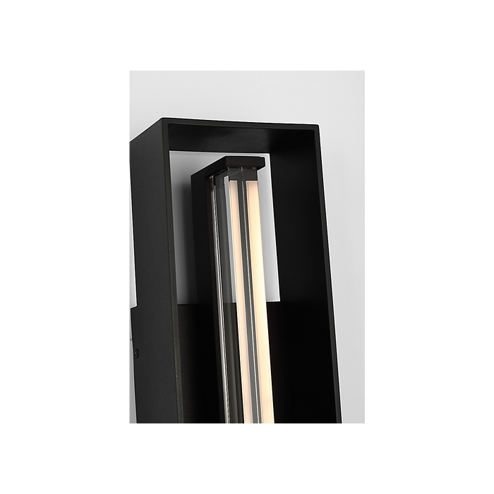 Generation Lighting Abner 16 Inch Lantern In Textured Black (SLO1331TXB)