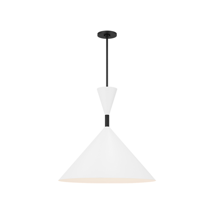 Generation Lighting Bodhi 24 Inch Pendant In Midnight Black (SLP1021MBK)