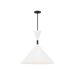Generation Lighting Bodhi 24 Inch Pendant In Midnight Black (SLP1021MBK)