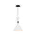 Generation Lighting Bodhi 10 Inch Pendant In Midnight Black (SLP1041MBK)
