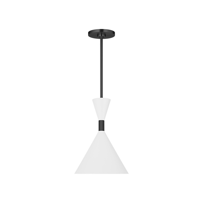 Generation Lighting Bodhi 10 Inch Pendant In Midnight Black (SLP1041MBK)