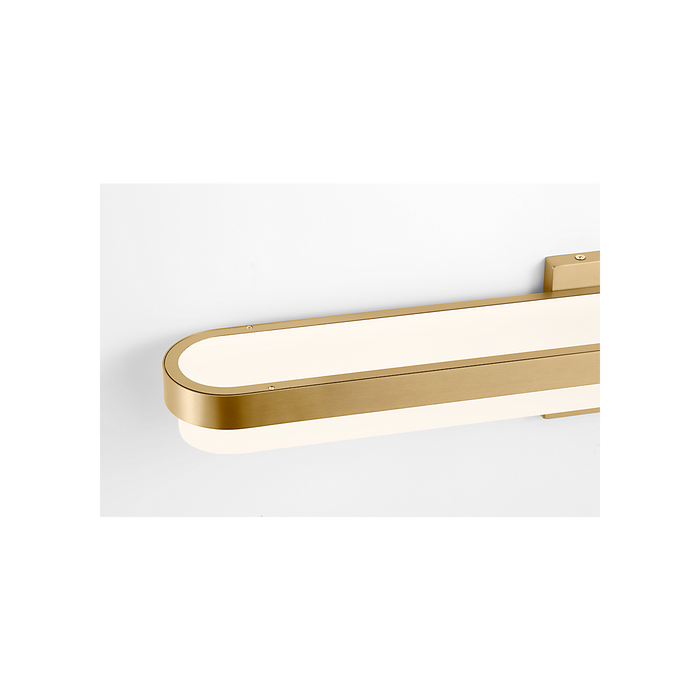 Generation Lighting Ismay 27 Inch Bath Fixture In Burnished Brass (SLV1021BBS)