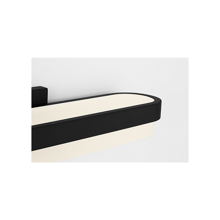 Generation Lighting Ismay 18 Inch Bath Fixture In Midnight Black (SLV1031MBK)