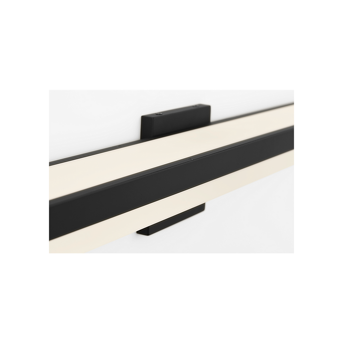 Generation Lighting Ismay 36 Inch Bath Fixture In Midnight Black (SLV1041MBK)