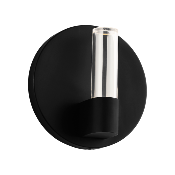 Generation Lighting Silas 5 Inch Sconce In Midnight Black (SLW1071MBK)