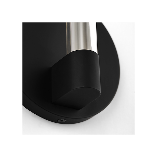 Generation Lighting Silas 5 Inch Sconce In Midnight Black (SLW1071MBK)