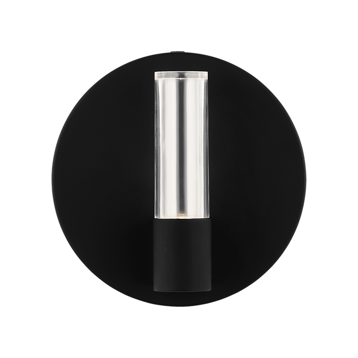 Generation Lighting Silas 5 Inch Sconce In Midnight Black (SLW1071MBK)