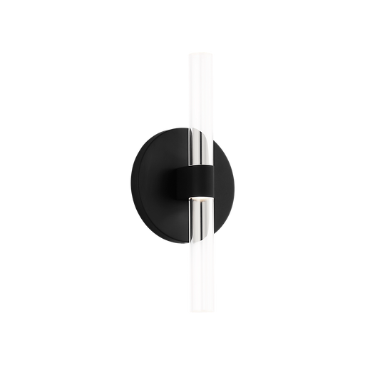 Generation Lighting Silas 10 Inch Sconce In Midnight Black (SLW1082MBK)