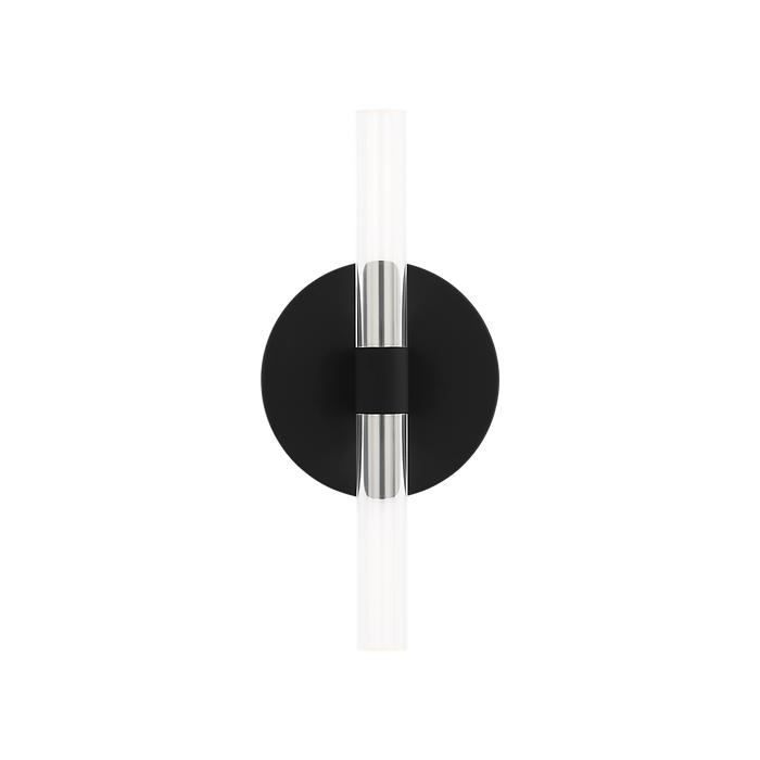 Generation Lighting Silas 10 Inch Sconce In Midnight Black (SLW1082MBK)