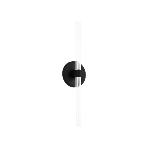 Generation Lighting Silas 18 Inch Sconce In Midnight Black (SLW1092MBK)