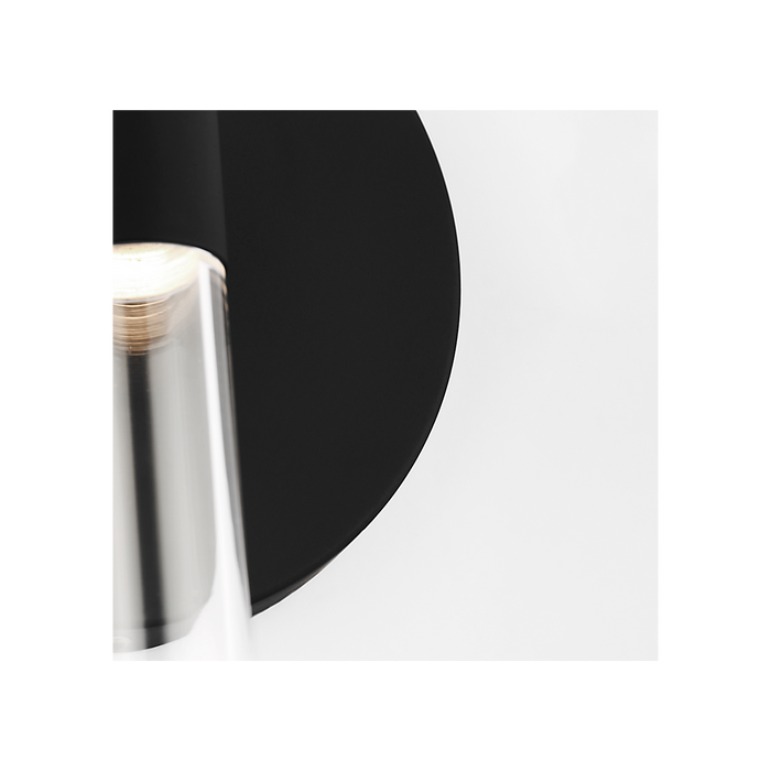 Generation Lighting Silas 18 Inch Sconce In Midnight Black (SLW1092MBK)