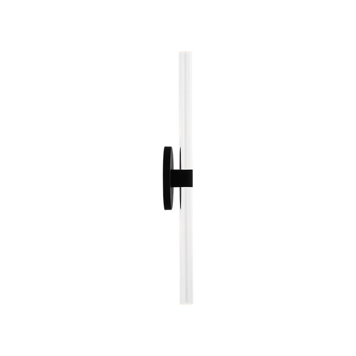 Generation Lighting Silas 18 Inch Sconce In Midnight Black (SLW1092MBK)