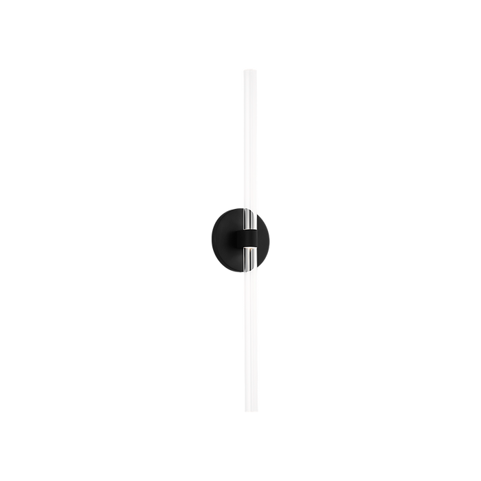 Generation Lighting Silas 24 Inch Sconce In Midnight Black (SLW1102MBK)