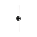 Generation Lighting Silas 24 Inch Sconce In Midnight Black (SLW1102MBK)