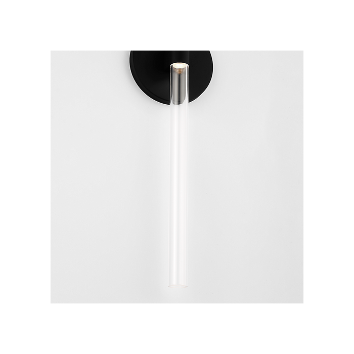 Generation Lighting Silas 24 Inch Sconce In Midnight Black (SLW1102MBK)
