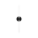 Generation Lighting Silas 24 Inch Sconce In Midnight Black (SLW1102MBK)