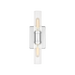 Generation Lighting Keaton 16 Inch Bath Fixture In Chrome With Clear Crackle Glass (4465002CC-05)