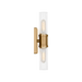 Generation Lighting Keaton 16 Inch Bath Fixture In Brushed Nickel With Clear Crackle Glass (4465002CC-962)