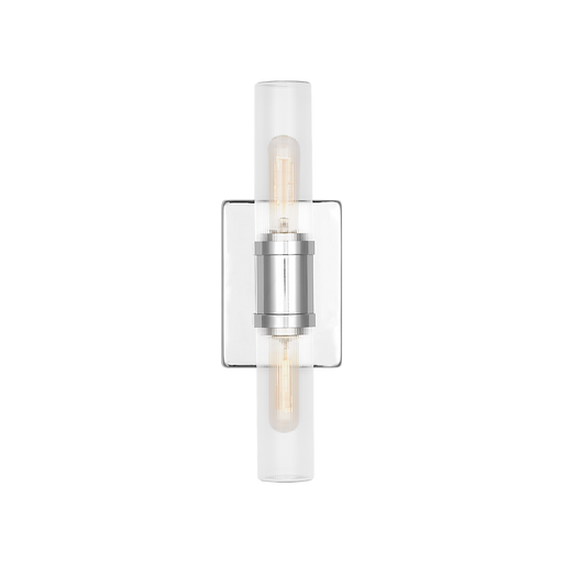 Generation Lighting Keaton 16 Inch Bath Fixture In Chrome With Clear Fluted Glass (4465002CF-05)