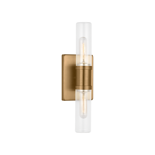 Generation Lighting Keaton 16 Inch Bath Fixture In Satin Brass With Clear Fluted Glass (4465002CF-848)