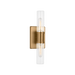 Generation Lighting Keaton 16 Inch Bath Fixture In Satin Brass With Clear Fluted Glass (4465002CF-848)