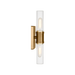 Generation Lighting Keaton 16 Inch Bath Fixture In Satin Brass With Clear Fluted Glass (4465002CF-848)
