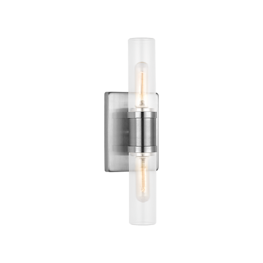 Generation Lighting Keaton 16 Inch Bath Fixture In Brushed Nickel With Clear Fluted Glass (4465002CF-962)