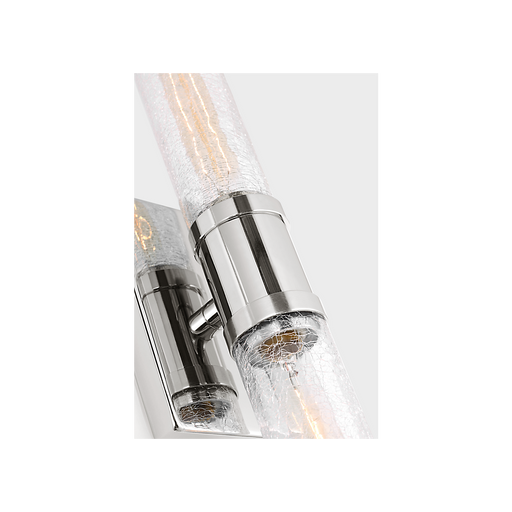 Generation Lighting Keaton 20 Inch Vanity Sconce In Chrome With Clear Crackle Glass (4565002CC-05)