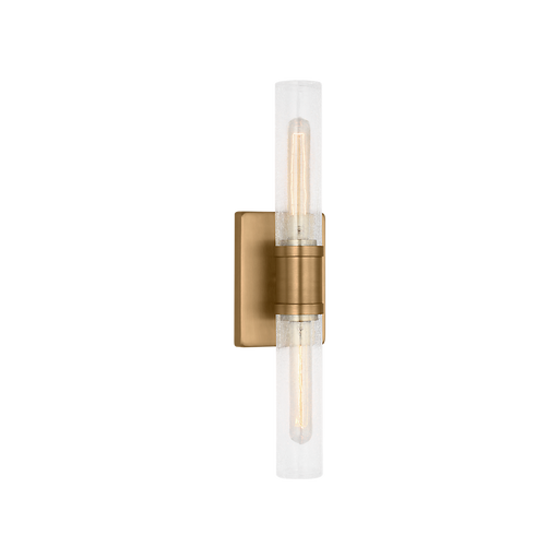 Generation Lighting Keaton 20 Inch Vanity Sconce In Satin Brass With Clear Crackle Glass (4565002CC-848)