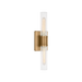 Generation Lighting Keaton 20 Inch Vanity Sconce In Satin Brass With Clear Crackle Glass (4565002CC-848)